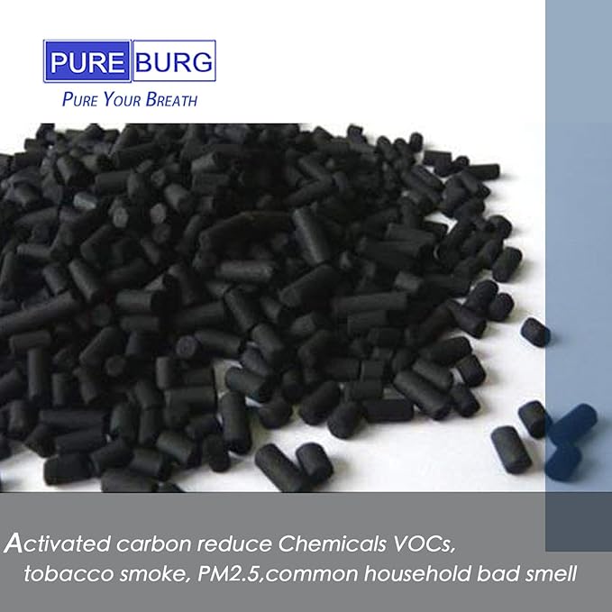PUREBURG Replacement Activated Carbon Filter Compatible with Dri-Eaz DefendAir HEPA 700 Air Scrubber, 4-Pack For Air Purifier Clean VOCs Odor