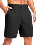 Pudolla Men's Casual Shorts 7"/9" Lightweight Golf Shorts with 3 Pockets Stretch Quick Dry Comfy Work Shorts