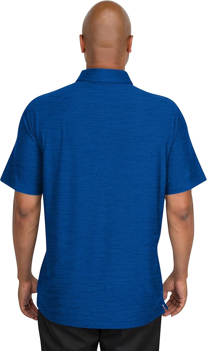 Three Sixty Six Golf Shirts for Men - Dry Fit Short-Sleeve Polo, Athletic Casual Collared T-Shirt