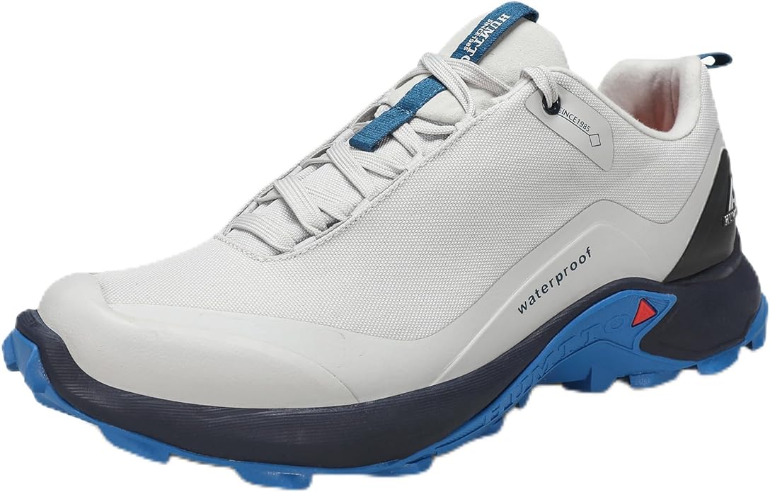 HUMTTO Men's All-Terrain Waterproof Hiking Shoes Lightweight Breathable Trekking Anti Slip Outdoor Trails Shoes