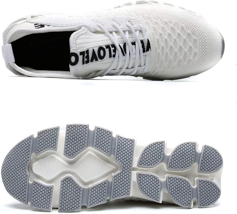 Vooncosir Men's Fashion Sneakers Breathable Mesh Running Shoes Blade Non Slip Soft Sole Casual Athletic Walking Shoes