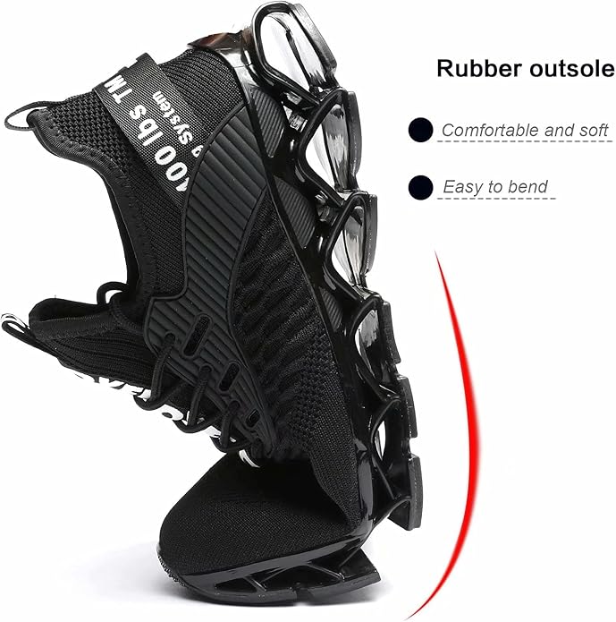Men's Running Shoes Blade Tennis Walking Fashion Sneakers Breathable Non Slip Gym Sports Work Trainers