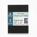 Activated Carbon Filter Pad - Cut To Fit AC Filter - Removes Dust, Odors & VOCs, Also for Window Units, RV, Air Purifier, & Air Vent Filters for Home Ceiling, Made in USA - 24"x16"