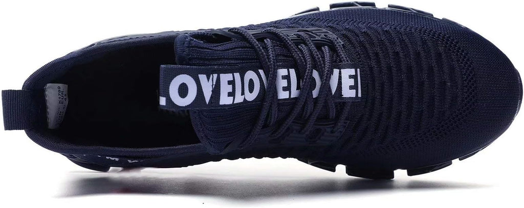 Vooncosir Men's Fashion Sneakers Breathable Mesh Running Shoes Blade Non Slip Soft Sole Casual Athletic Walking Shoes