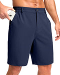 Pudolla Men's Casual Shorts 7"/9" Lightweight Golf Shorts with 3 Pockets Stretch Quick Dry Comfy Work Shorts