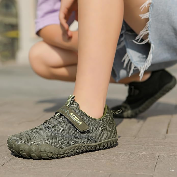 KUBUA Kids Barefoot Shoes Boys Girls Sneakers Naturally Splay Shoes Toddler Little Big Kid