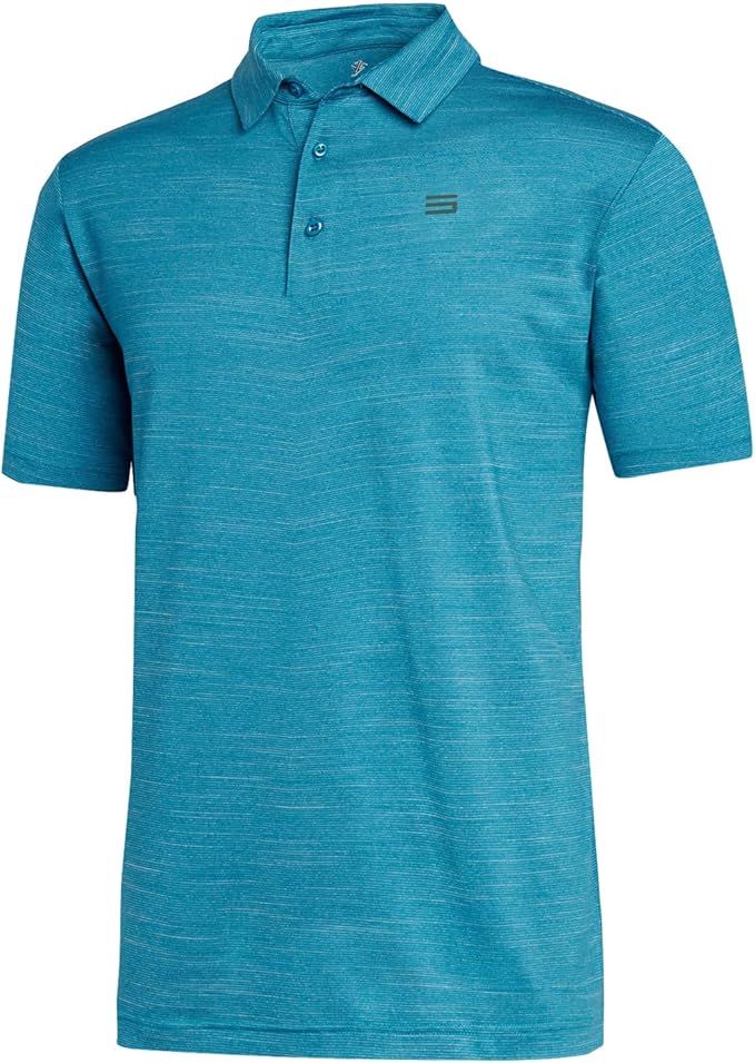 Three Sixty Six Golf Shirts for Men - Dry Fit Short-Sleeve Polo, Athletic Casual Collared T-Shirt
