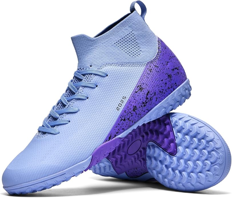 Soccer Cleats for Mens Womens Indoor Soccer Shoes Unisex Baseball Turf Shoes Youth Rugby Shoes Adult AG FG TF Football Boots Wide Training Sneaker
