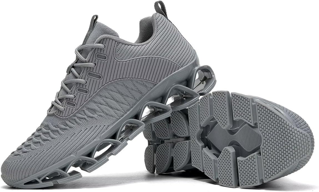 Men's Slip on Walking Running Shoes Blade Tennis Casual Fashion Sneakers Comfort Non Slip Work Sport Athletic Trainer