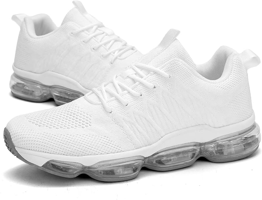 Men's Air Cushion Running Shoes Breathable Tennis Fashion Sneakers Non Slip Workout Casual Sport Shoes Gym Training Comfortable Walking Shoes
