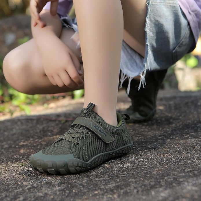KUBUA Kids Barefoot Shoes Boys Girls Sneakers Naturally Splay Shoes Toddler Little Big Kid