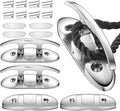 Folding Boat Cleats Marine Grade Stainless Steel 316 Flip Up Boat Cleats Pack of 4, Installation Accessories Included