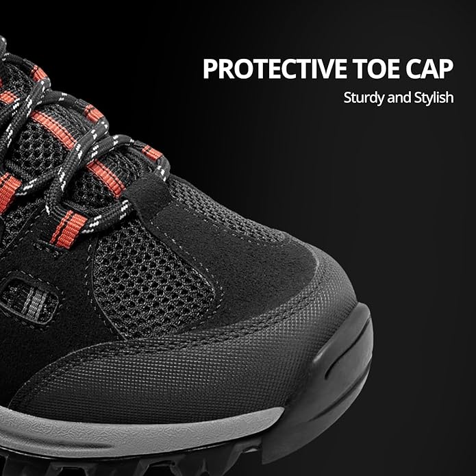 CAMELSPORTS Mens Hiking Shoes Walking Shoes for Men Outdoor Leather Mesh Lightweight Trail Sneakers