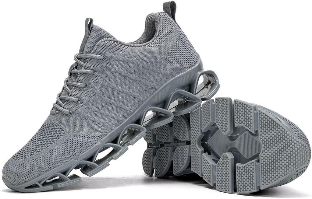Men's Slip on Walking Running Shoes Blade Tennis Casual Fashion Sneakers Comfort Non Slip Work Sport Athletic Trainer