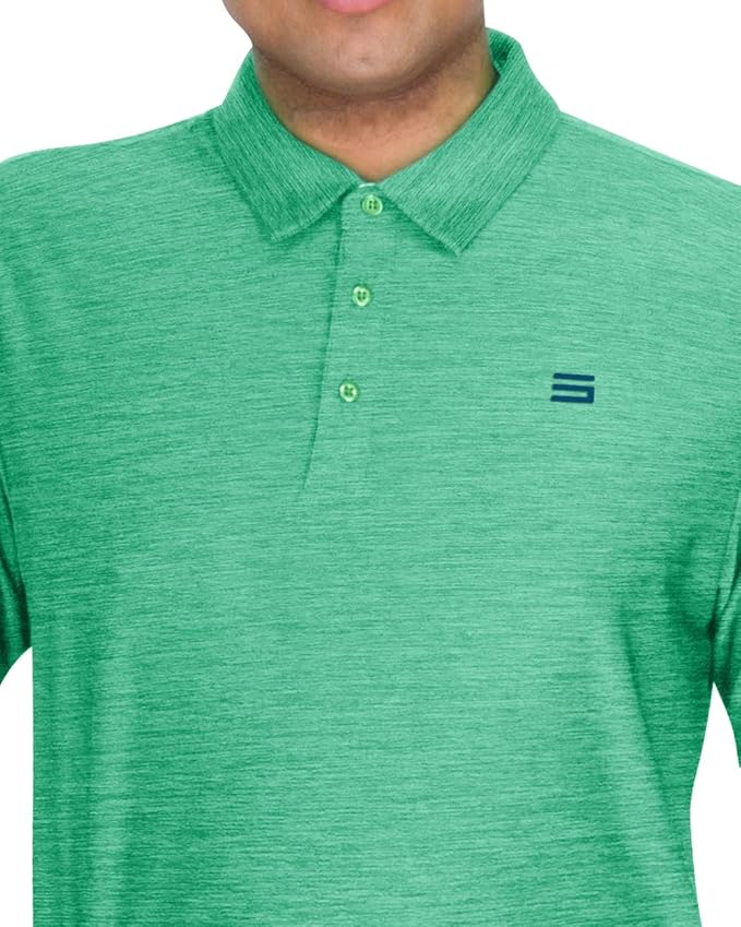 Three Sixty Six Golf Shirts for Men - Dry Fit Short-Sleeve Polo, Athletic Casual Collared T-Shirt