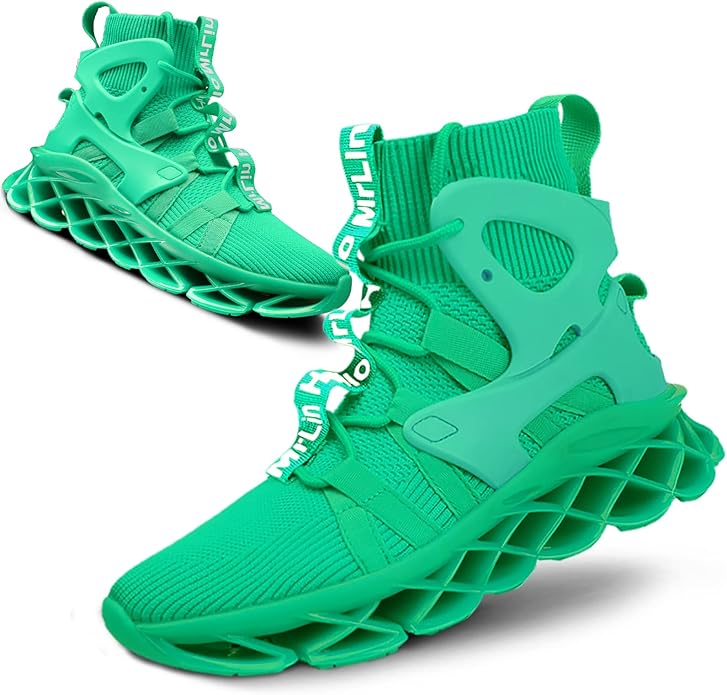 Hello MrLin Men's Running Shoes Non Slip Athletic Tennis Walking Blade Type Sneakers Hip Hop