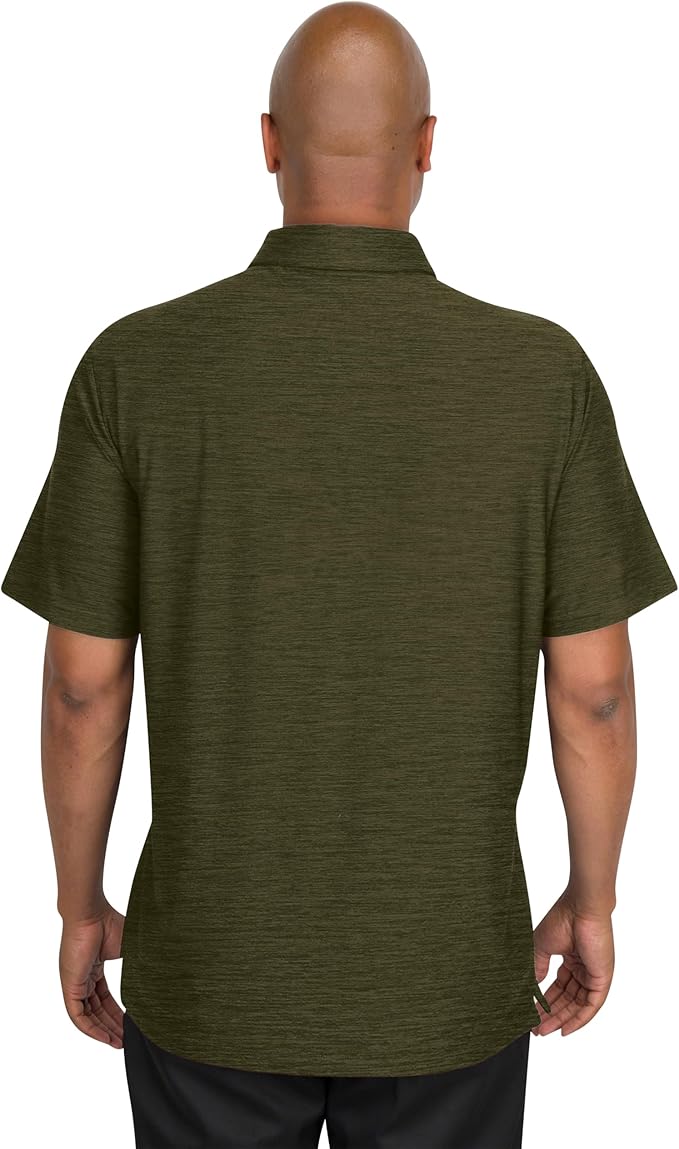 Three Sixty Six Golf Shirts for Men - Dry Fit Short-Sleeve Polo, Athletic Casual Collared T-Shirt