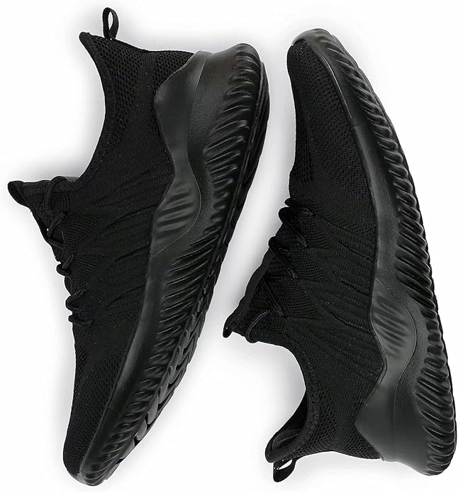 Mens Slip On Running Shoes Athletic Walking Trainers Lightweight Breathable Mesh Tennis Sneakers