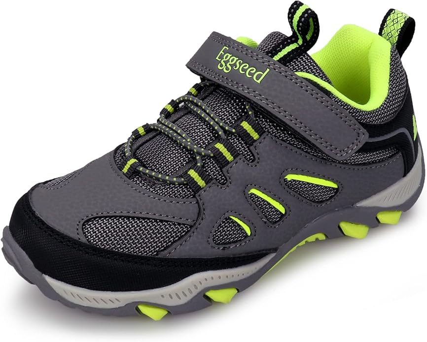 Boys Hiking Shoes Kids Sneakers Outdoor Waterproof Athletic Running Slip Resistant Comfortable (Little/Big Kids)