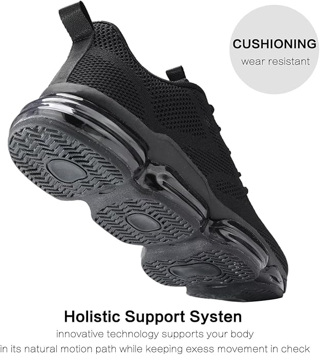 Mens Running Shoes Air Low Top Comfort Walking Lace Up Sneakers Breathable Fashion Tennis Sport Gym Fitness Cross Trainers