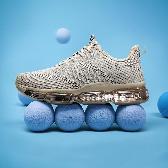 Men's Air Cushion Running Shoes Breathable Tennis Fashion Sneakers Non Slip Workout Casual Sport Shoes Gym Training Comfortable Walking Shoes