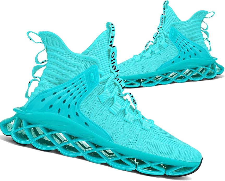 Hello MrLin Men's Running Shoes Non Slip Athletic Tennis Walking Blade Type Sneakers Hip Hop