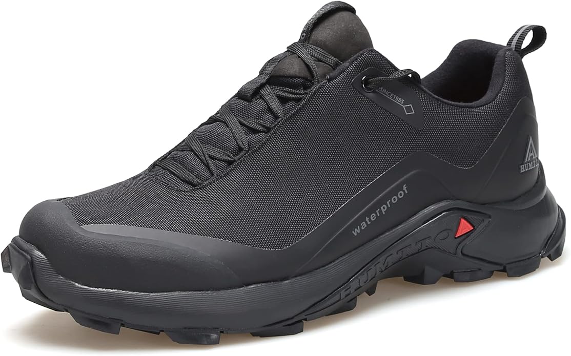 HUMTTO Men's All-Terrain Waterproof Hiking Shoes Lightweight Breathable Trekking Anti Slip Outdoor Trails Shoes