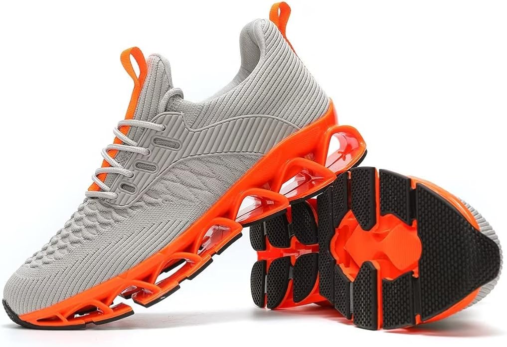 Men's Slip on Walking Running Shoes Blade Tennis Casual Fashion Sneakers Comfort Non Slip Work Sport Athletic Trainer