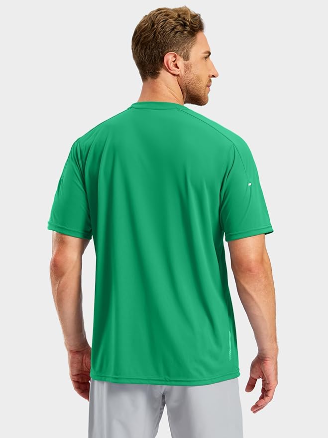 Pudolla Men's Workout Running T-Shirts Lightweight Quick Dry Athletic Gym Shirts for Men Short Sleeve Sport Tee Tops
