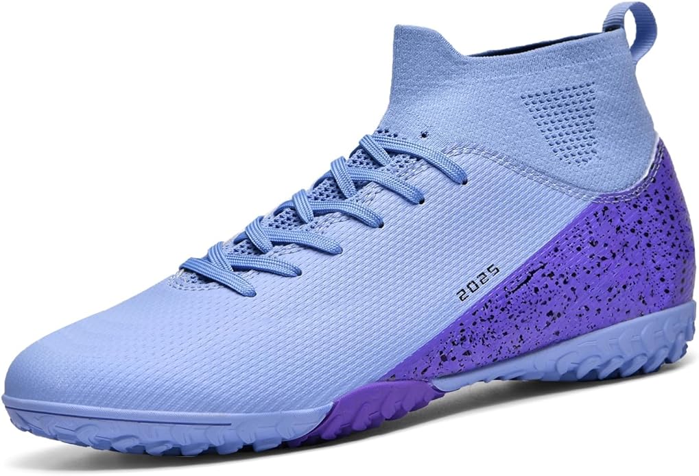 Soccer Cleats for Mens Womens Indoor Soccer Shoes Unisex Baseball Turf Shoes Youth Rugby Shoes Adult AG FG TF Football Boots Wide Training Sneaker