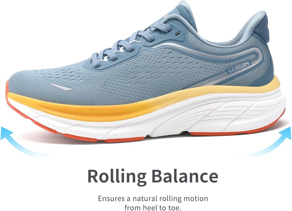 Men's Walking Shoes Lightweight Breathable Cushioning Running Shoes Athletic Tennis Workout Gym Non Slip Comfortable Fashion Sneakers