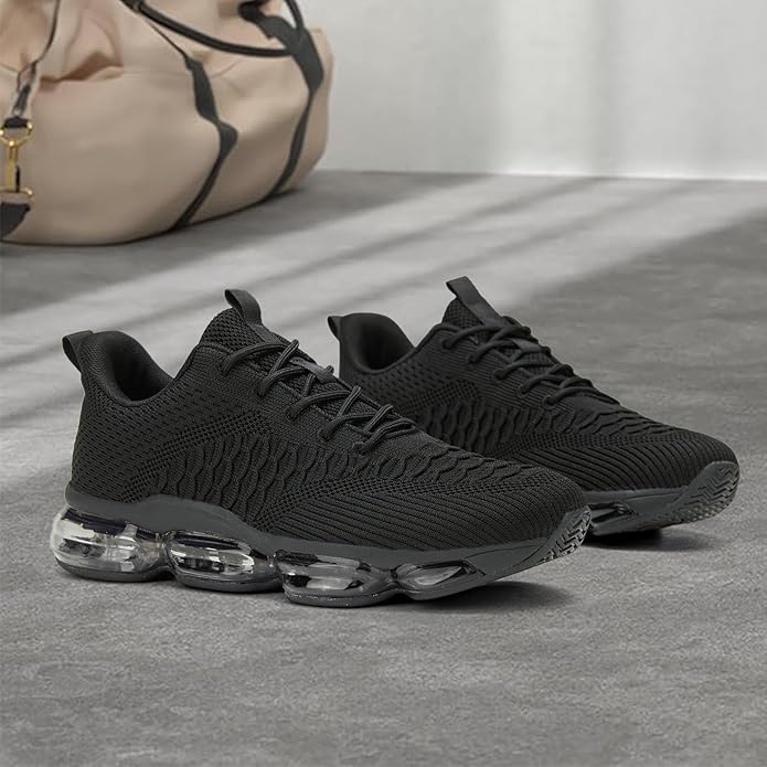 Men's Air Cushion Running Shoes Breathable Tennis Fashion Sneakers Non Slip Workout Casual Sport Shoes Gym Training Comfortable Walking Shoes
