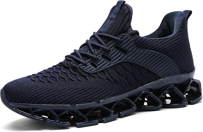 Mens Slip on Walking Running Shoes Blade Tennis Casual Fashion Sneakers Comfort Non Slip Work Sport Athletic Trainer