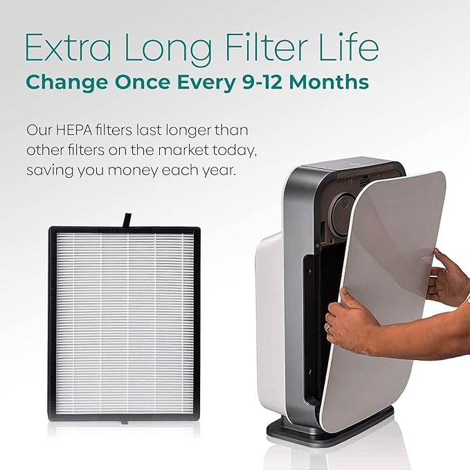Alen 45i & Flex Replacement Air Filter, Fresh, B4-Fresh Carbon H13 True HEPA Filter for BreatheSmart 45i & Flex Air Purifier - Captures Dust + Light Household Odors & Smoke
