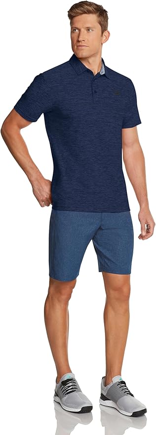 Three Sixty Six Golf Shirts for Men - Dry Fit Short-Sleeve Polo, Athletic Casual Collared T-Shirt