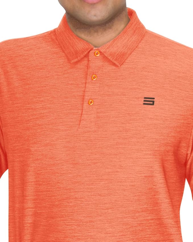 Three Sixty Six Golf Shirts for Men - Dry Fit Short-Sleeve Polo, Athletic Casual Collared T-Shirt