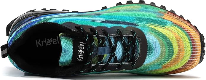 Kricely Men's Trail Running Shoes Fashion Walking Hiking Sneakers for Men Tennis Cross Training Shoe Outdoor Snearker Mens Casual Workout Footwear