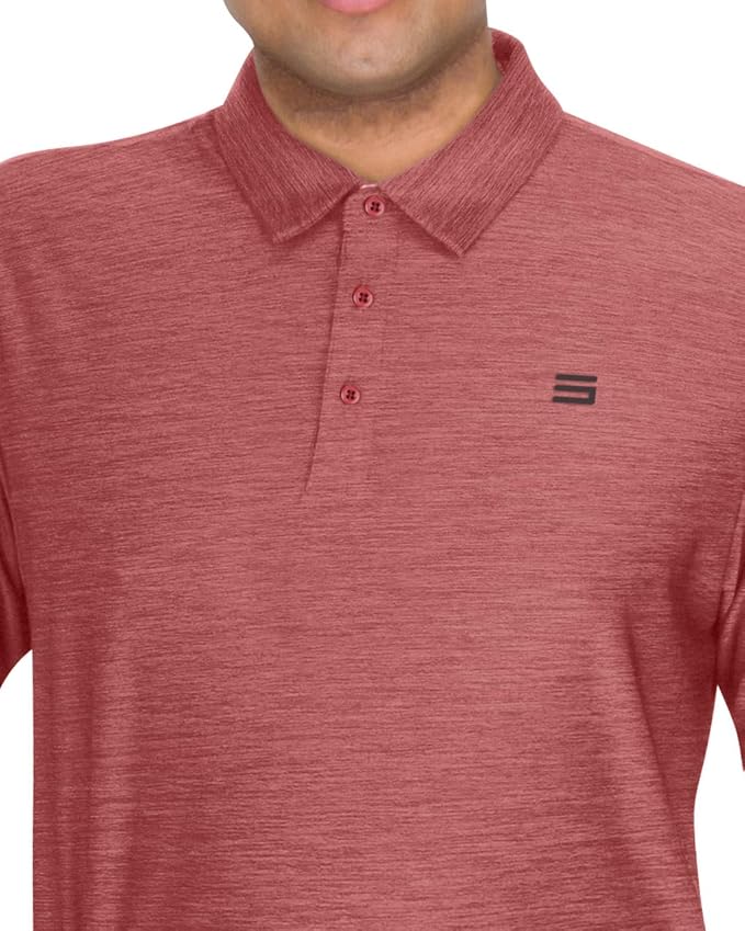 Three Sixty Six Golf Shirts for Men - Dry Fit Short-Sleeve Polo, Athletic Casual Collared T-Shirt