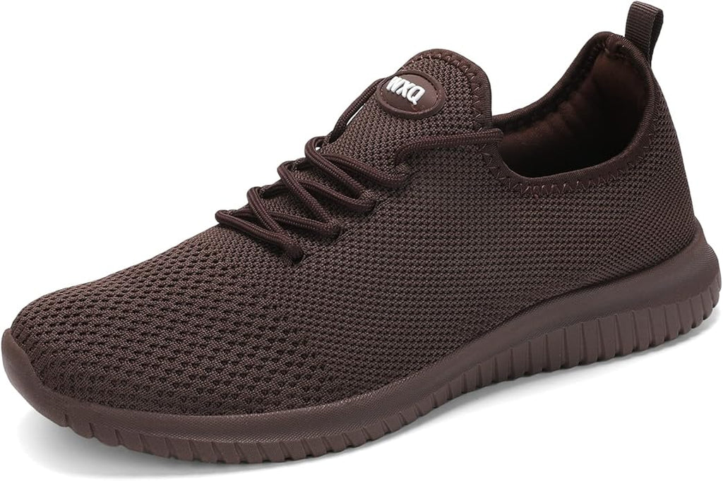 WXQ Men's Running Shoes Comfortable Lightweight Breathable Walking Shoes Mesh Workout Casual Sports Shoes