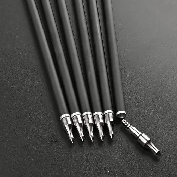 ZSHJGJR 30 Inch Archery Carbon Arrows Hunting Arrows with 4” Turkey Feather Target Practice Arrows Spine 500 for Compound & Recurve &Traditional Bow 6/12pcs