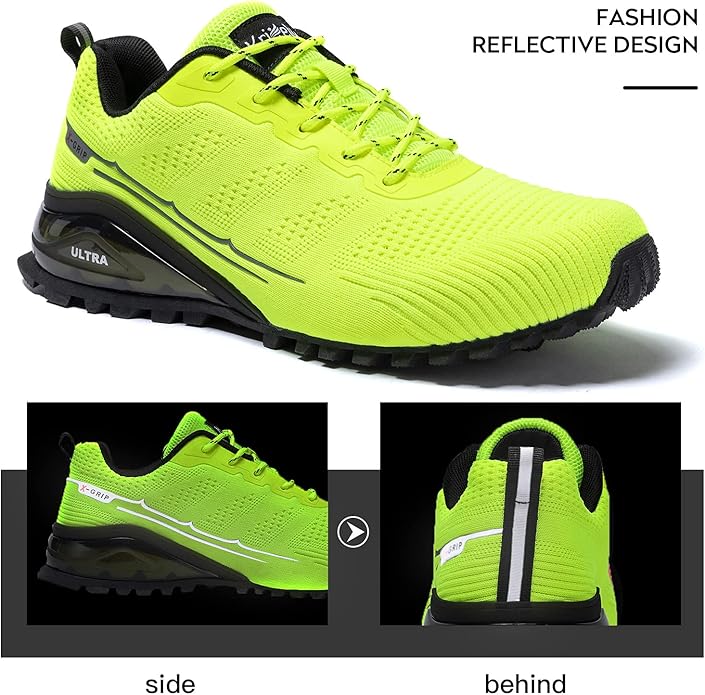 Kricely Men's Trail Running Shoes Fashion Walking Hiking Sneakers for Men Tennis Cross Training Shoe Outdoor Snearker Mens Casual Workout Footwear