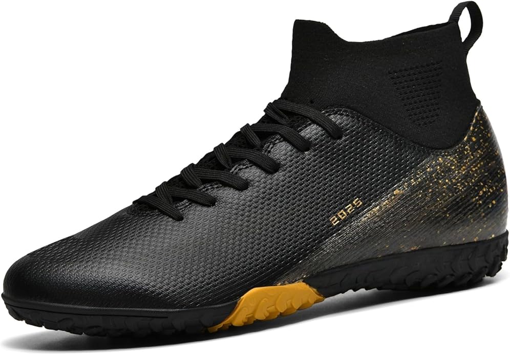 Soccer Cleats for Mens Womens Indoor Soccer Shoes Unisex Baseball Turf Shoes Youth Rugby Shoes Adult AG FG TF Football Boots Wide Training Sneaker