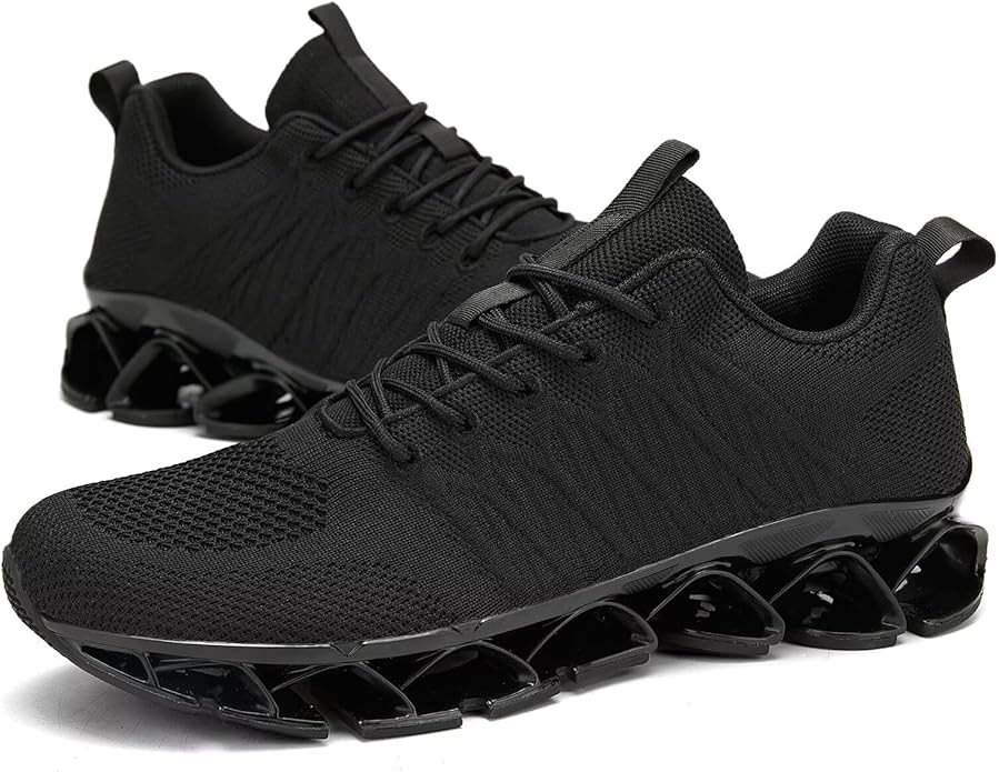 Men's Slip on Walking Running Shoes Blade Tennis Casual Fashion Sneakers Comfort Non Slip Work Sport Athletic Trainer