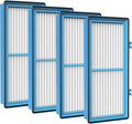 Nispira AER1 Filter Replacement for Holmes Air Purifier HAPF30AT HAP242-NUC Total Air True HEPA 4 Packs, 1.2 x 10 x 4.6 Inches