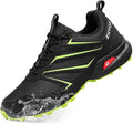 Mens Trail Running Shoes Waterproof Non-Slip Hiking Walking Sneakers for Outdoor Trailing Trekking Camping Quest Black