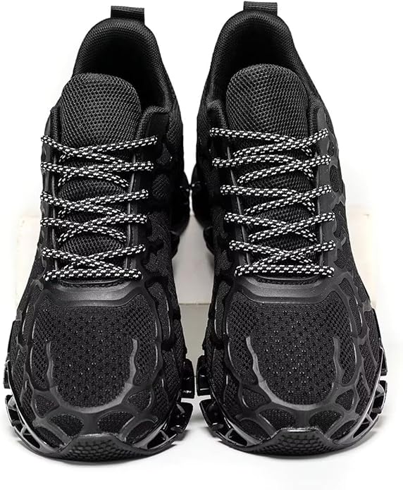 Vooncosir Men's Fashion Sneakers Breathable Mesh Running Shoes Blade Non Slip Soft Sole Casual Athletic Walking Shoes