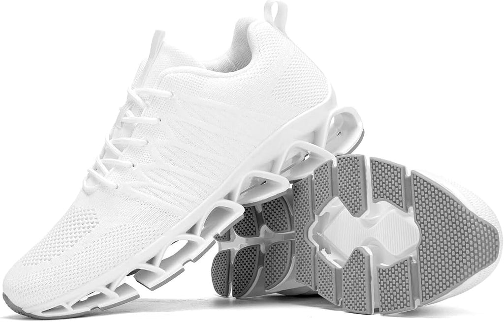 Men's Slip on Walking Running Shoes Blade Tennis Casual Fashion Sneakers Comfort Non Slip Work Sport Athletic Trainer