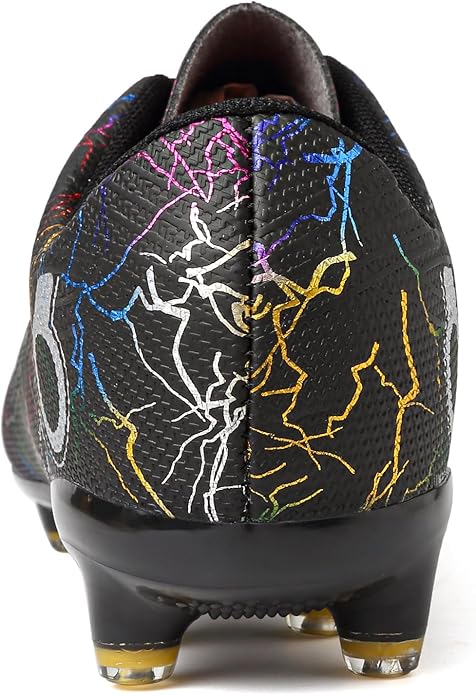 Boys' Soccer Shoes Kids Firm Ground Soccer Cleats Girls Athletic Sneakers Outdoor Turf Football Shoes for Little/Big Kid