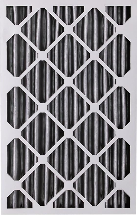 Nordic Pure 16x25x4 (Actual Size: 15 1/2 x 24 1/2 x 3 5/8) Pleated Air Filter MERV 12 Pleated + Carbon 2 Pack