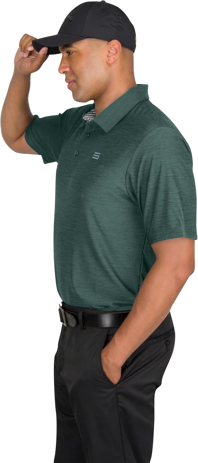 Three Sixty Six Golf Shirts for Men - Dry Fit Short-Sleeve Polo, Athletic Casual Collared T-Shirt